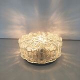 Pair of molded glass ceiling lamp