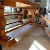 Table set benches and chairs