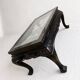 Table basse style chinois en bois noir et incrustrations de nacre