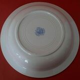 Hollow earthenware dish Saint Amand early twentieth floral decoration