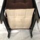 Modernist armchairs wood heaters and brown velvet vintage 70s