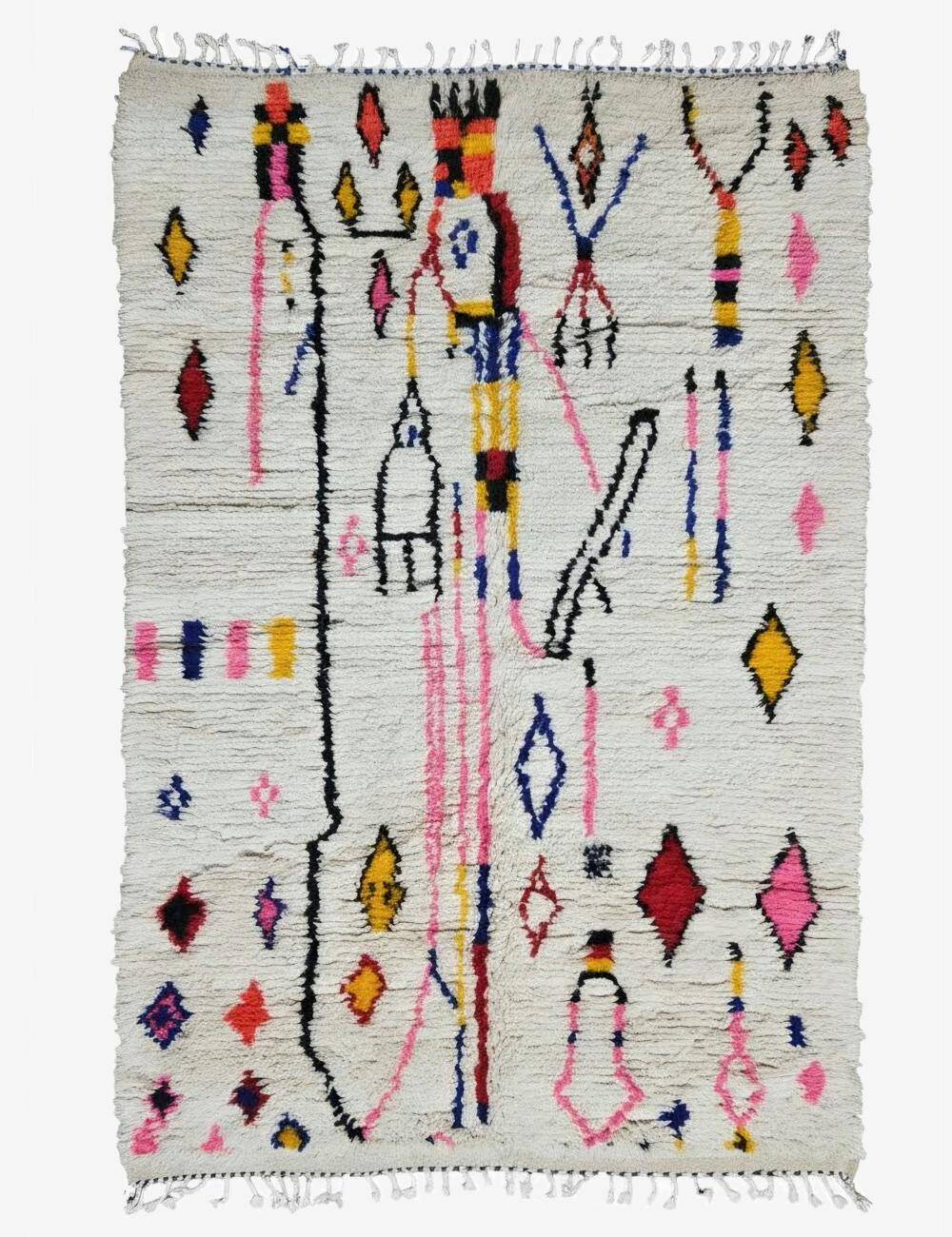 Tapis Azilal Marocain Abstrait - 286 x 182 cm