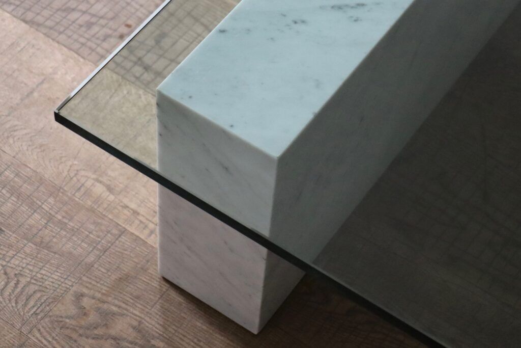 Lella and Massimo Vignelli Kono coffee table for Casigliani, Italy, circa 1984