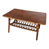 Vintage rattan coffee table