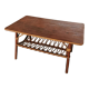 Table basse rotin vintage