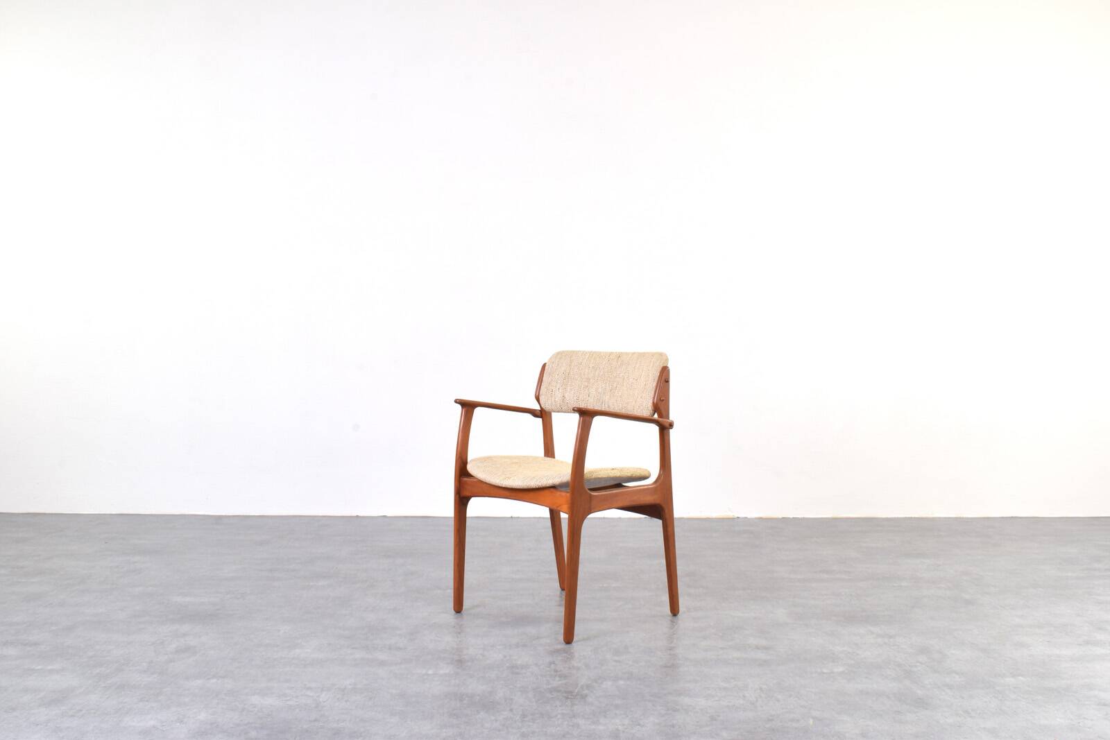 Teak Dining Chair by E. Buch for O.D. Møbler, 1960s