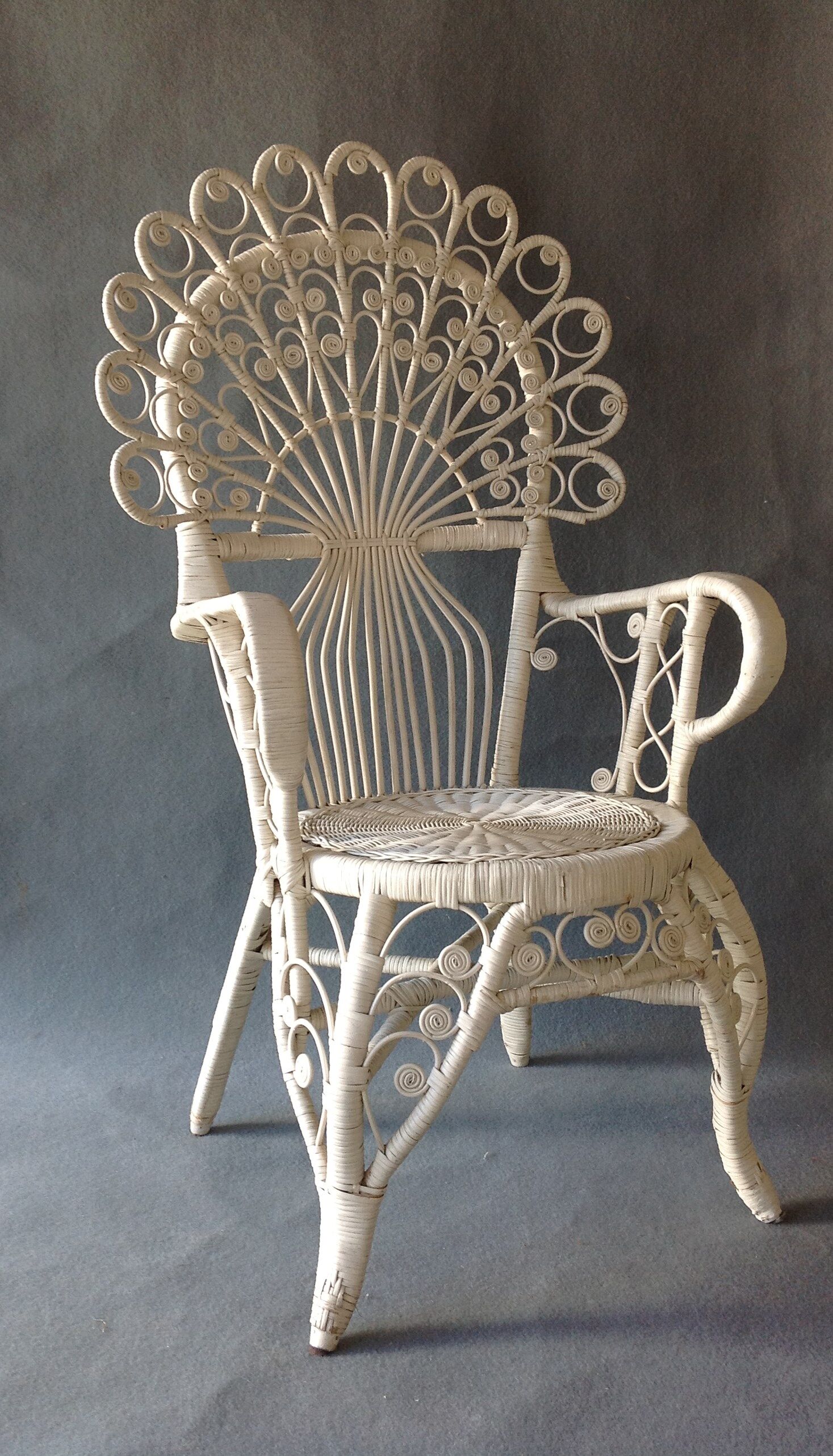 Fauteuil Peacock en rotin