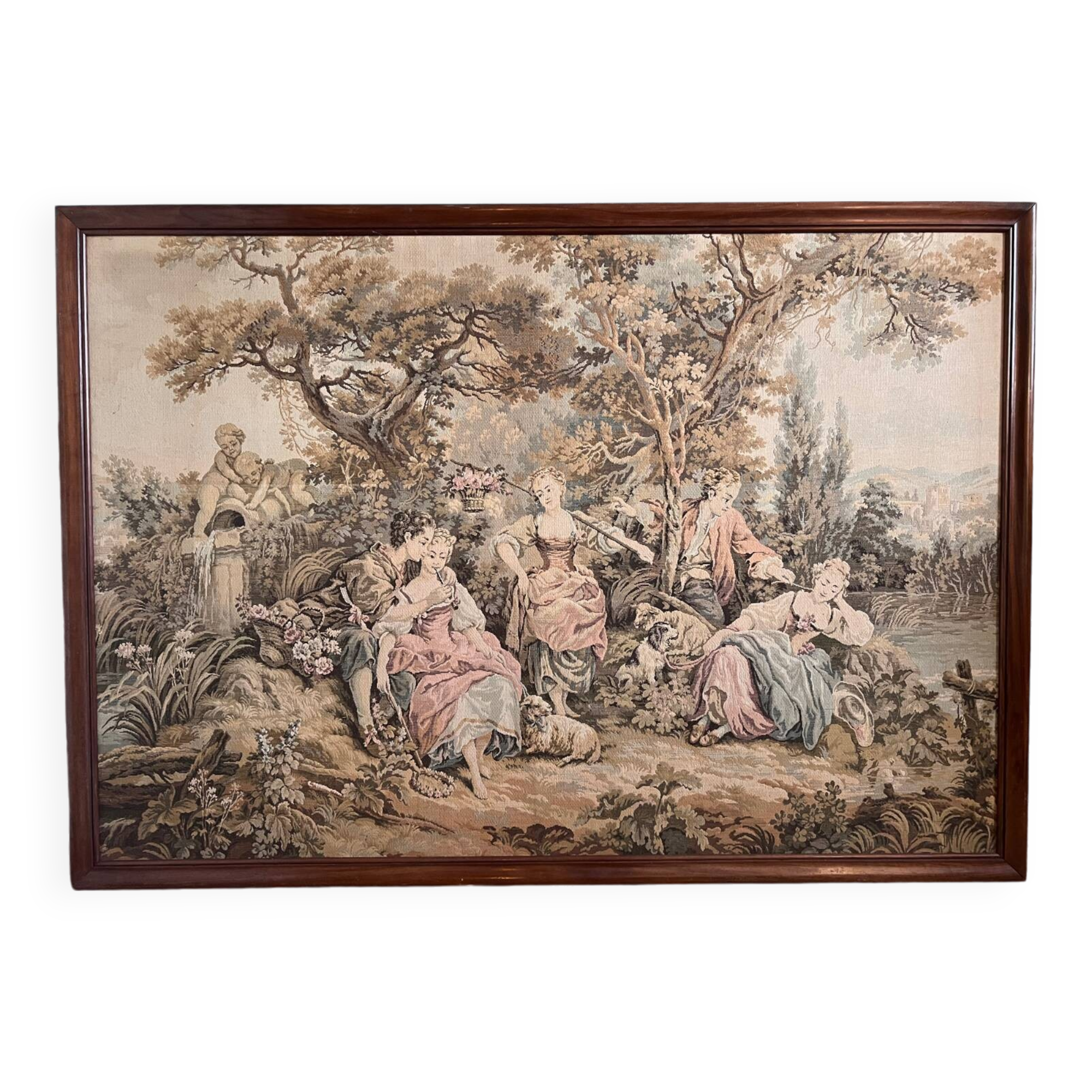 Vintage Framed Wall Tapestry