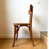 Bistro chair in light wood