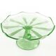 Art Deco cake stand, glass, Ząbkowice, Poland, 1970s