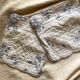 Housses de coussin en coton ancien en toile de Jouy