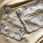 Housses de coussin en coton ancien en toile de Jouy