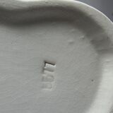 Very rare large faience bust from Sarreguemines, antique Art Deco.