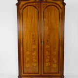 Mahogany inlaid Art Nouveau cabinet, France, circa 1900