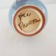 Ceramic soliflore vase Signed Pisutaux (Signature to be identified)