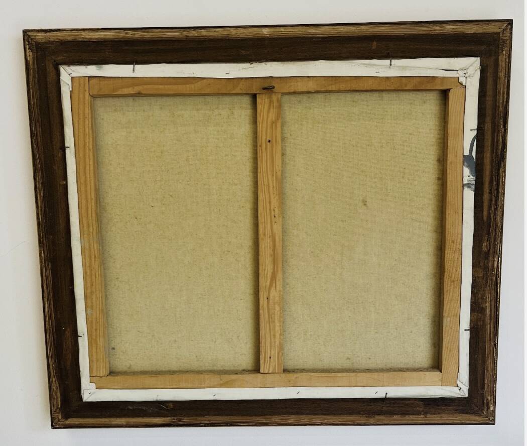 Oil on canvas marine — signed Stockfisch 87