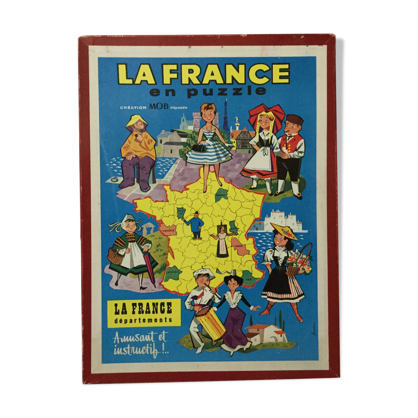 Puzzle map of France