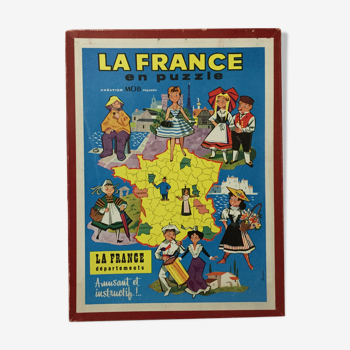 Puzzle map of France