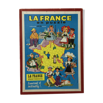 Puzzle map of France