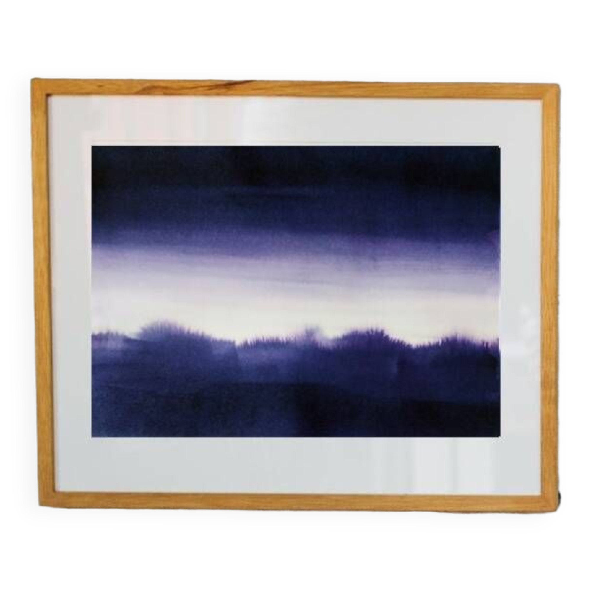 Blue landscape in ink 3