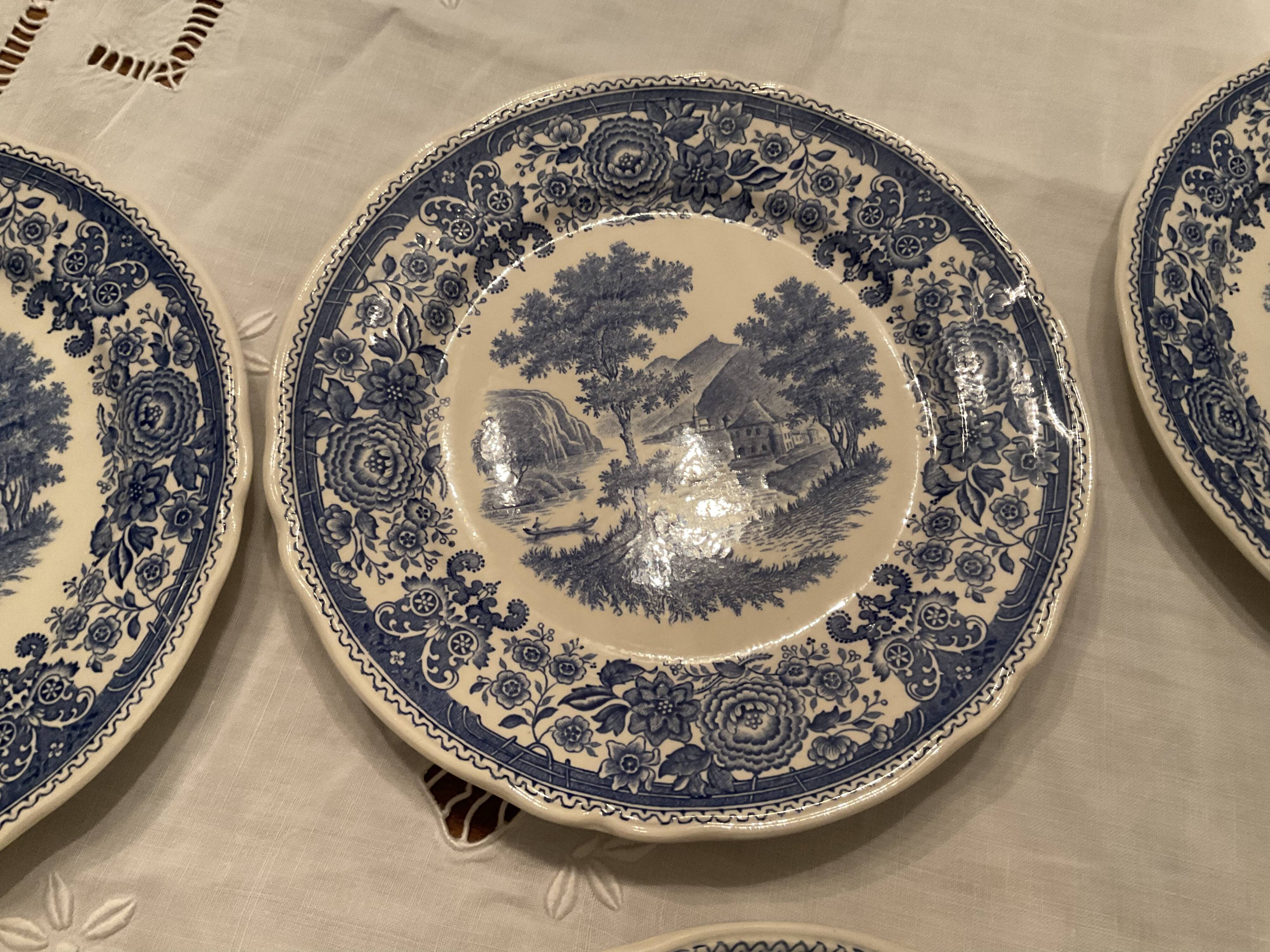 6 dessert plates. Burgeland . Villeroy and boch