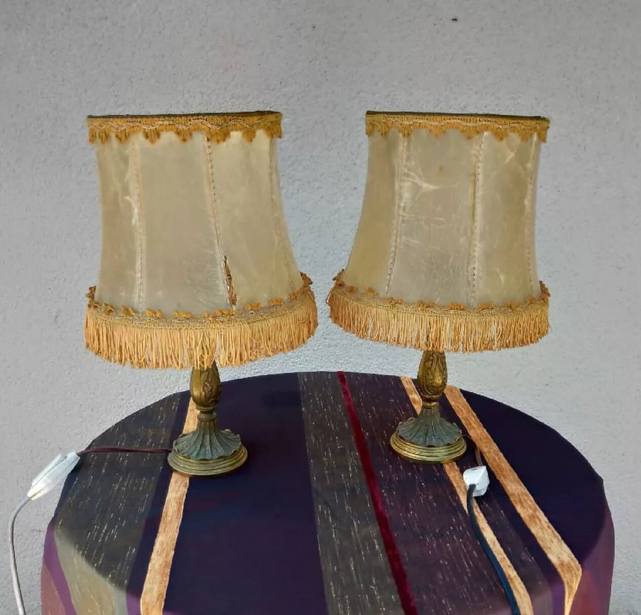 Pair of Art Nouveau style lamps