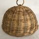 Cloche en osier tressé, campagne chic, cuisine