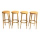 4 Baumann stools, light beech, 790mm