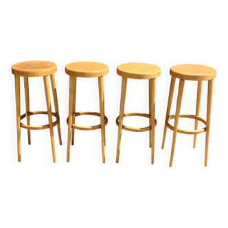 4 tabourets Baumann hêtre clair 790mm