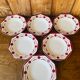 Set of 6 hollow plates old DIGOUIN model 'Chives'