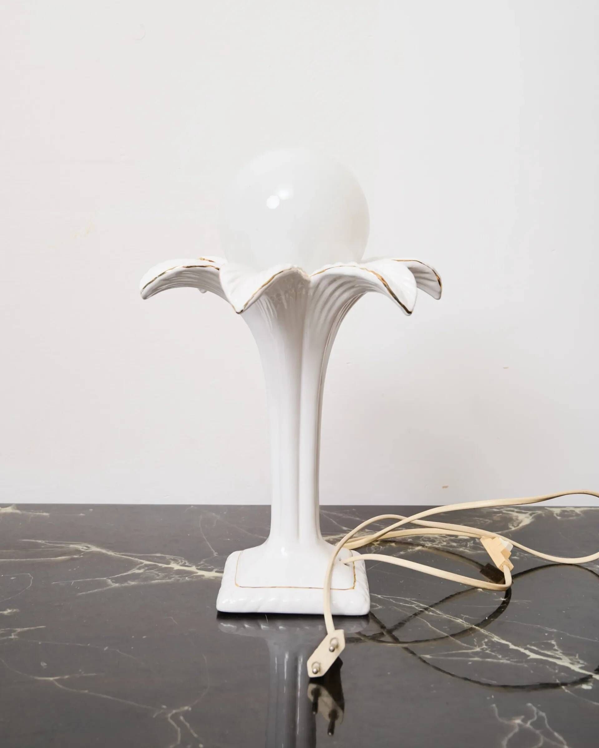Palm tree-shaped lamp, France, 1980s