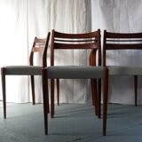 Set of 4 scandinavian chairs
