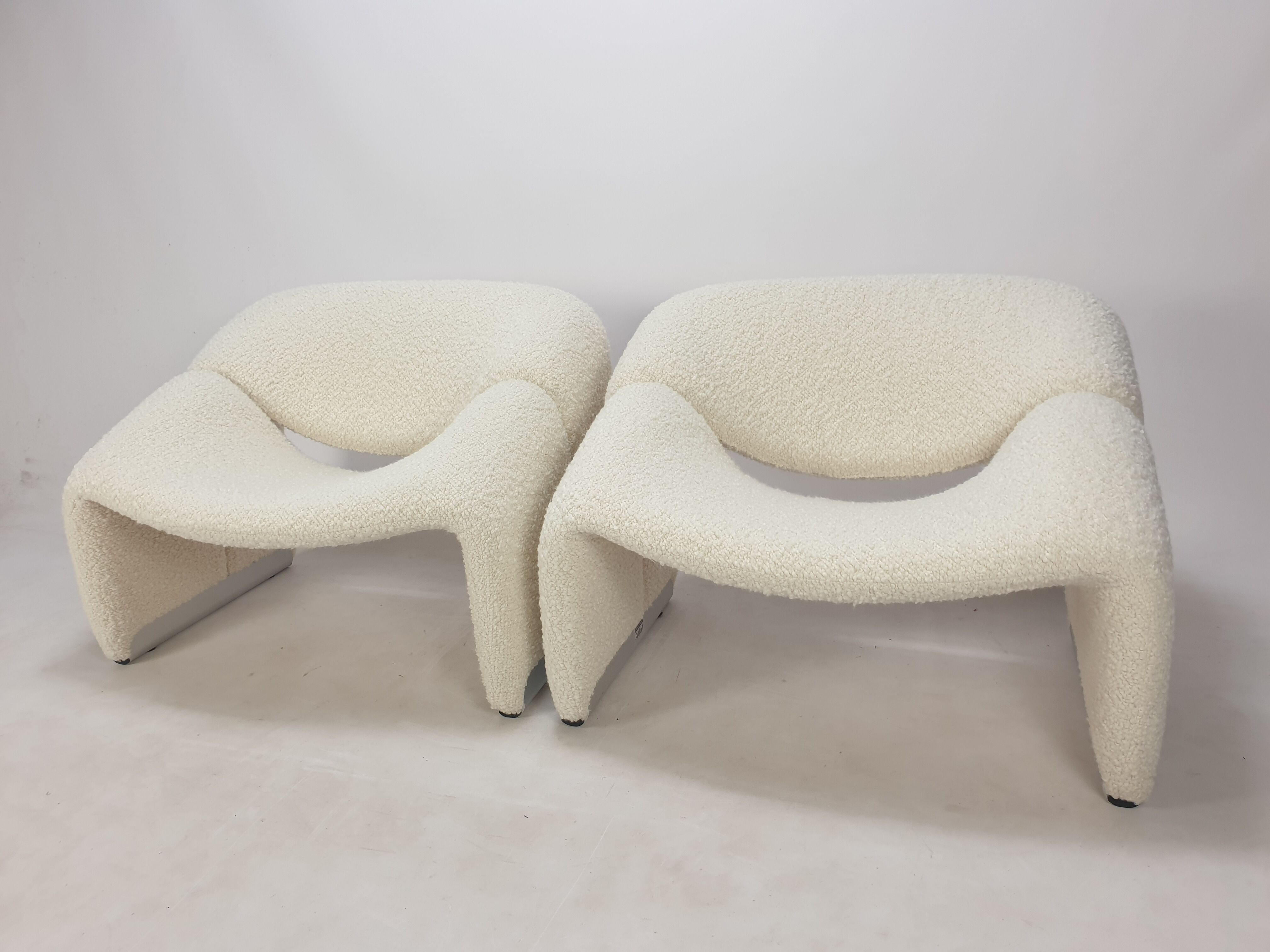 Set of 2 F598 Groovy amchairs by Pierre Paulin for Artifort, 1980s