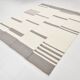 7x9 Cream Gray Handmade Comtemporary Kilim Rug, 225x276Cm