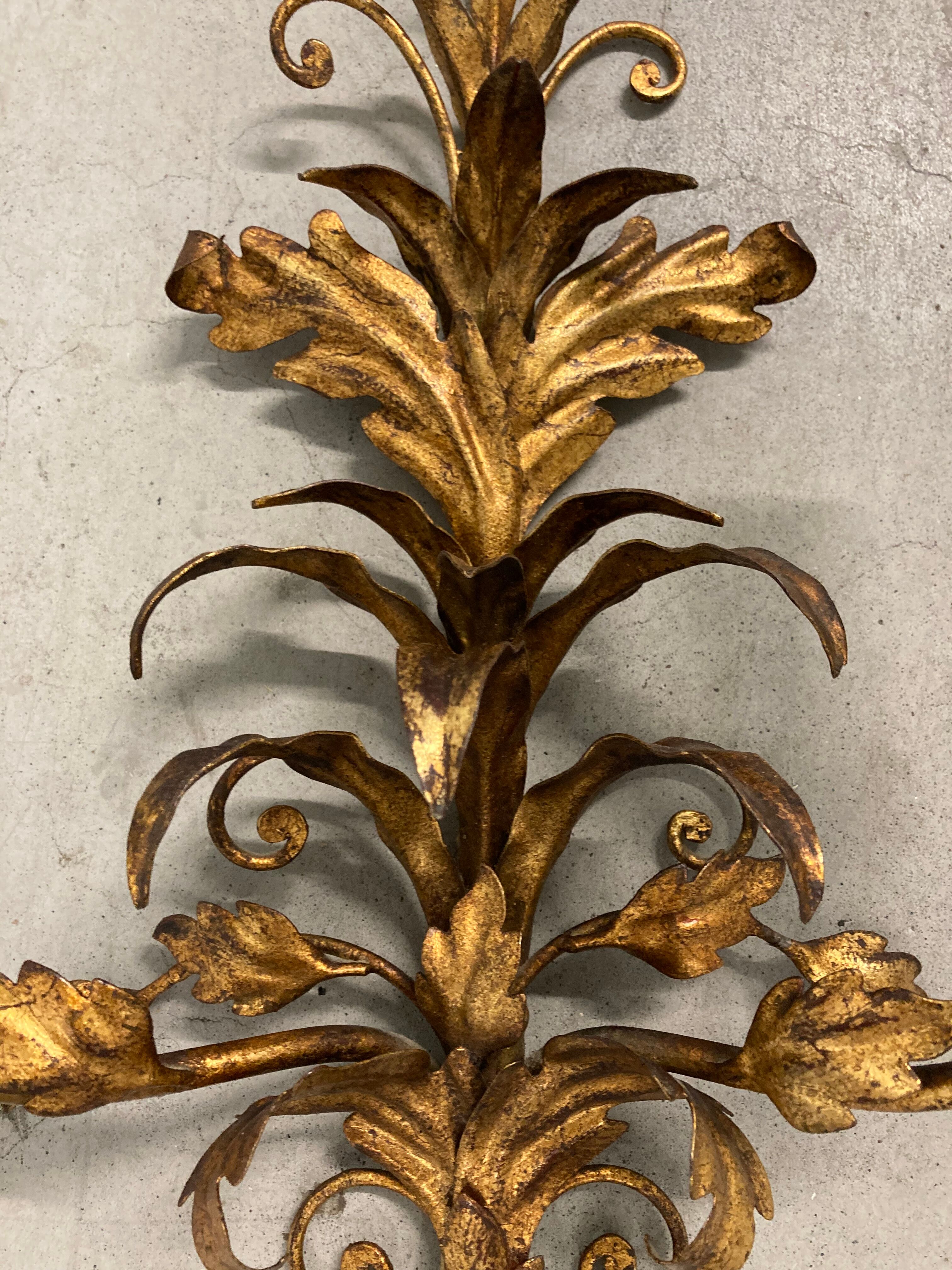 Pair of Florentine wall sconces