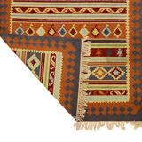 Anatolian handmade kilim rug 268 cm x 166 cm