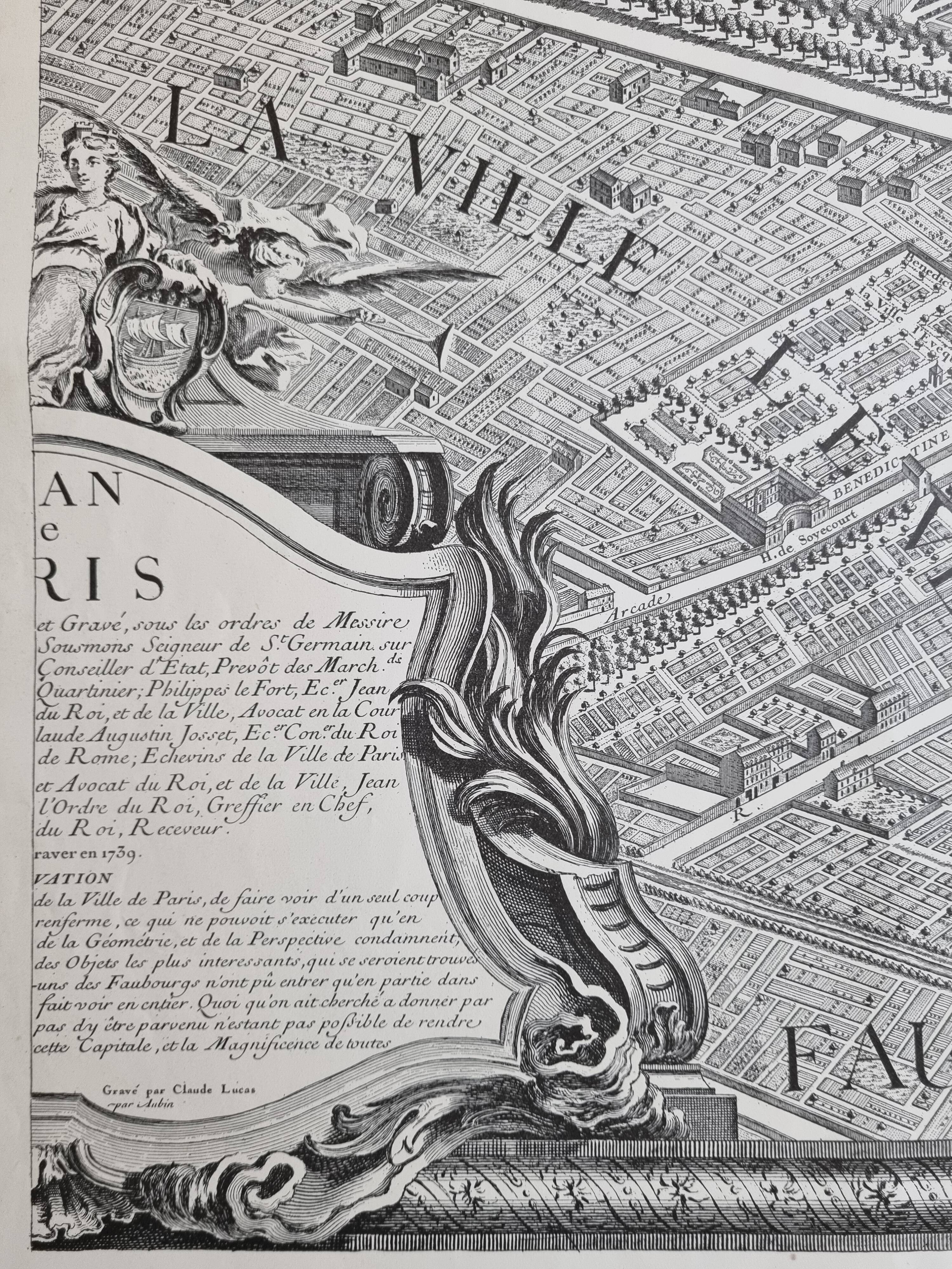 Plan of Paris in the eighteenth century in 20 plates after Turgot, 1900