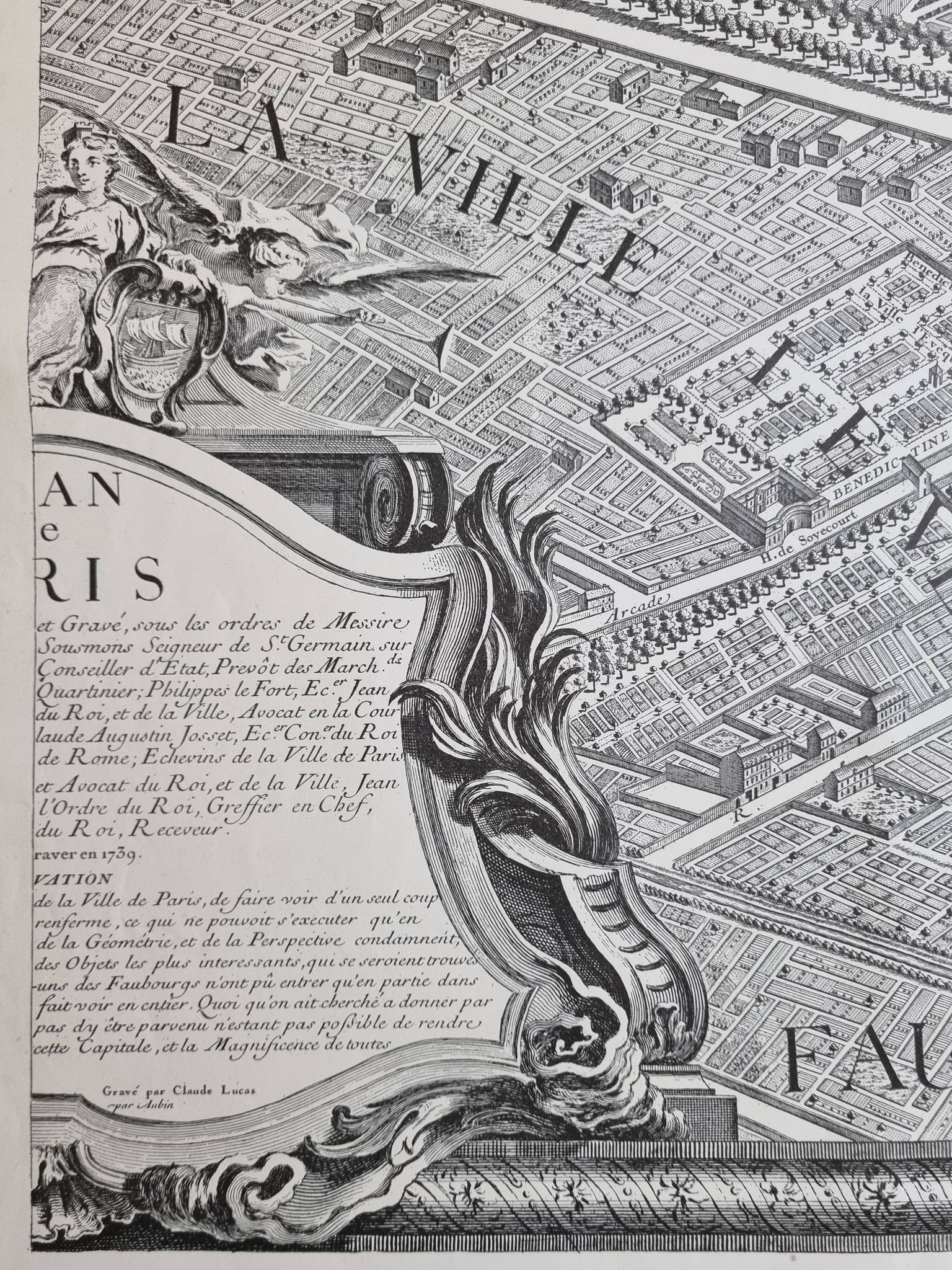 Plan of Paris in the eighteenth century in 20 plates after Turgot, 1900
