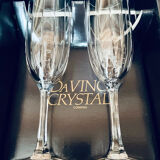 Flutes à champagne en cristal DaVinci