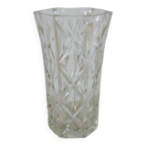 Hexagonal vase with geometric patterns in art deco style, 1950