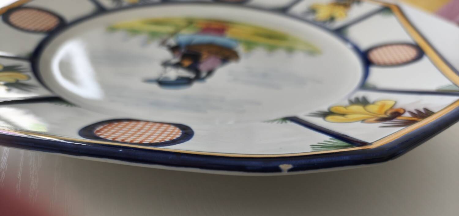 2 Henriot Quimper plates