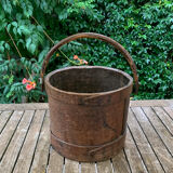 Old wooden bucket