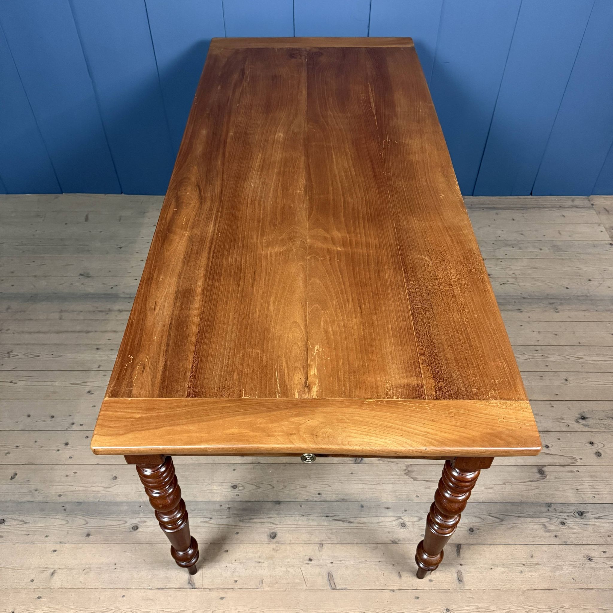 Antique cherry wood dining table, France