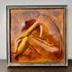Vintage Ceramic Relief Tile Framed Female Figure