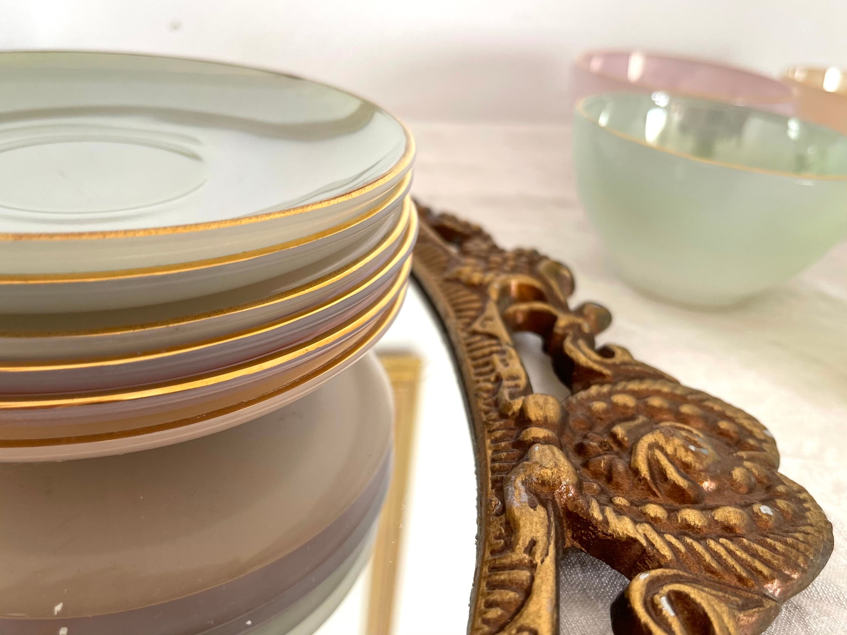 6 cups and saucers Arcopal