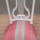 Chaise style Louis XVI laquée dossier lyre