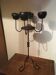 Chandelier 5 candles in wrought iron