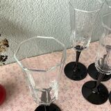 Flûtes à champagne Luminarc Octime style art déco
