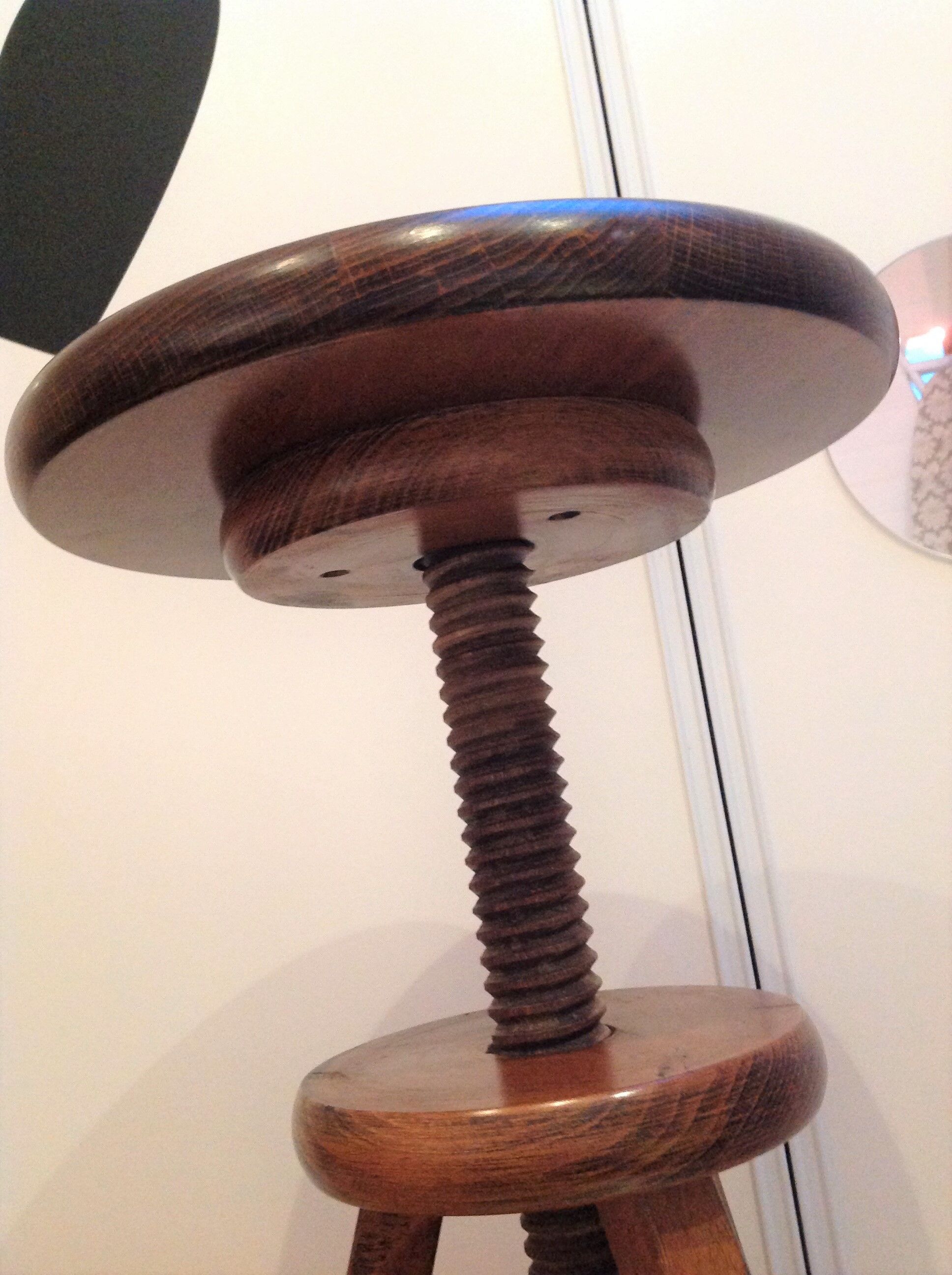 Wooden tripod stool / vintage 60s-70s