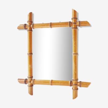 Miroir bambou 47x41cm